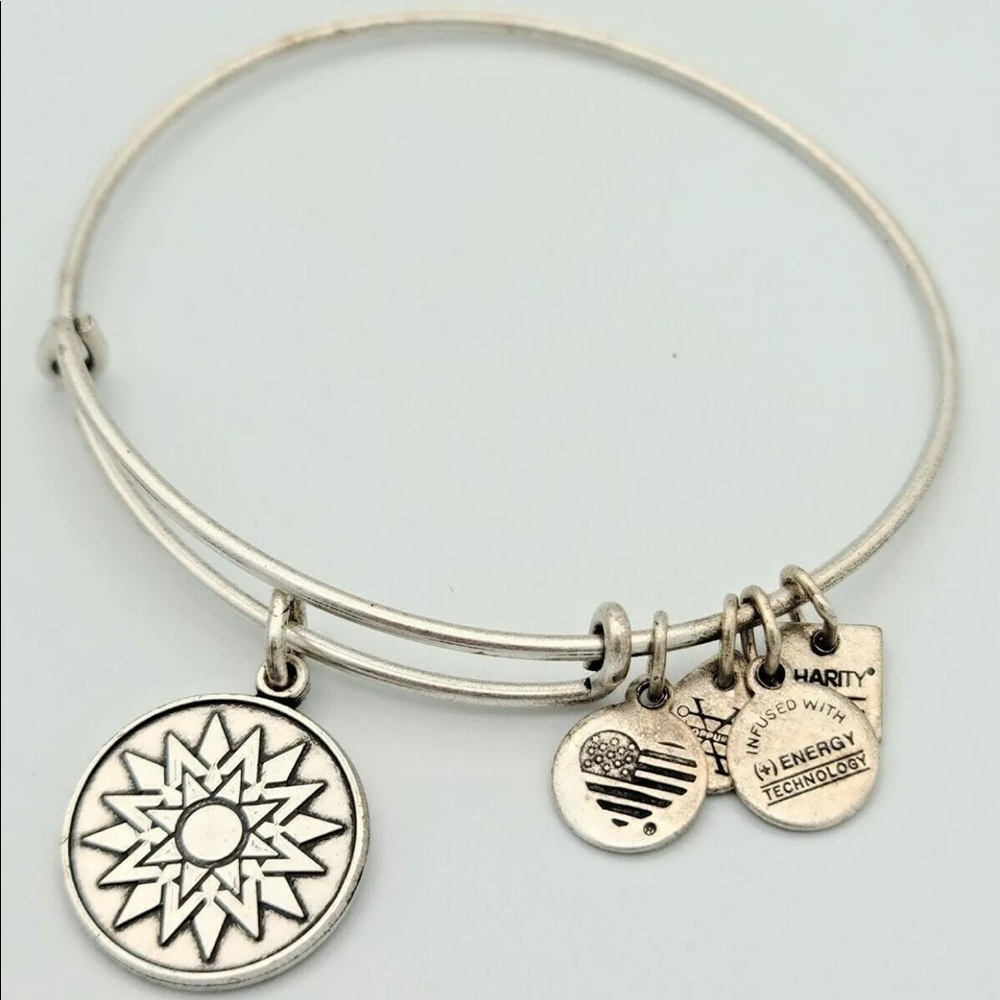 Alex and Ani 2015 New Beginnings Charity By Design Silver Bangle Bracelet